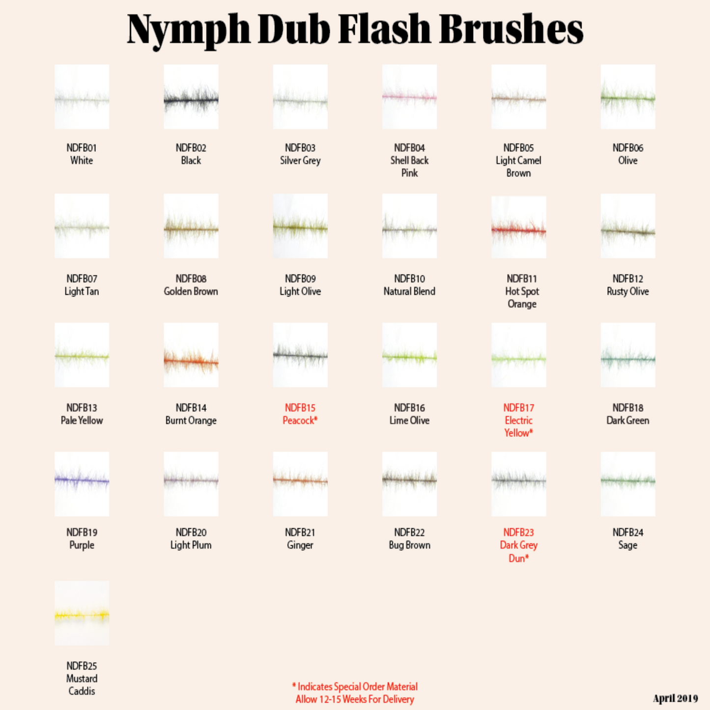 Nymph Dub Flash Brushes    SALE