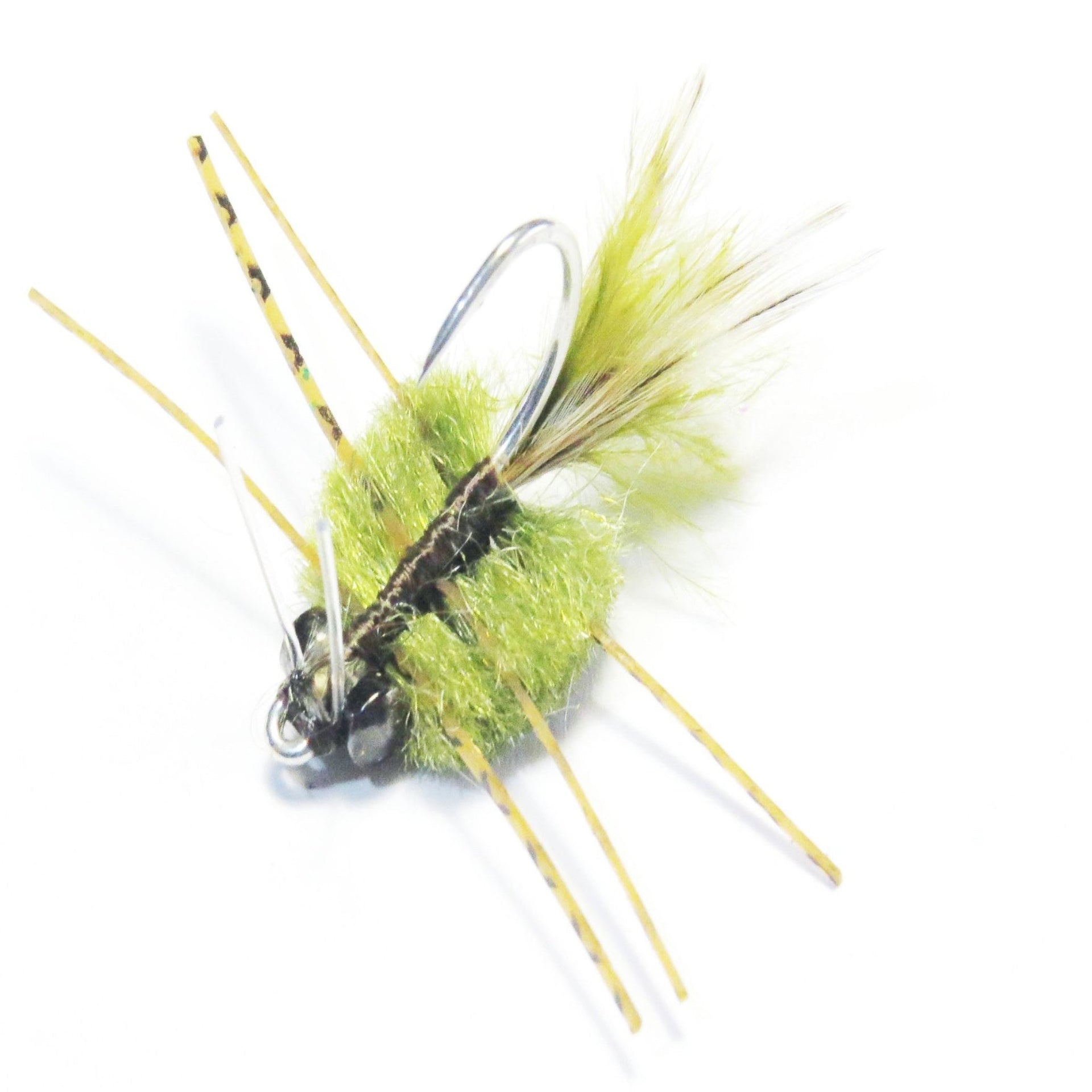 Flexo Mouche à crabe – Parfait pour permis, poisson-os et sébaste – Choisissez entre brun clair, olive ou assortiment (3 ct Olive #2 Hameon